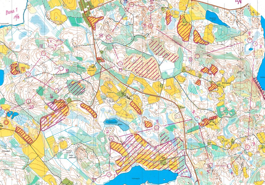 Map M21 of 3th EFOL Sweden 1996